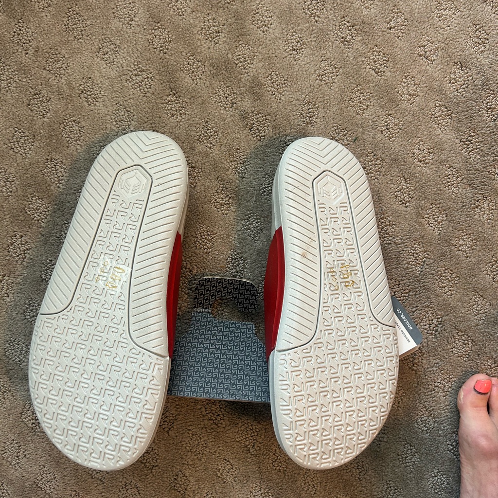 Nwt Roll Recovery Superplush Slides W9-9.5 Cherry Red — image 2 of 2